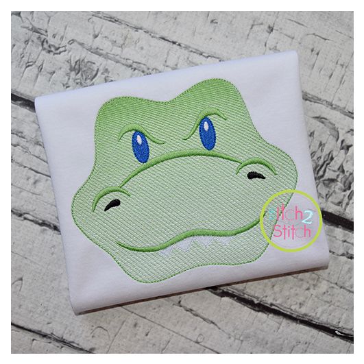 Gator Face Boy Sketch Embroidery | Machine Embroidery Designs by JuJu