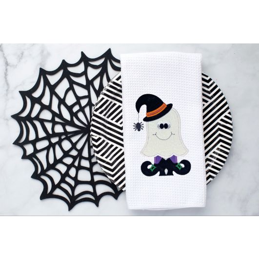 Ghost Witch Applique | Machine Embroidery Designs by JuJu