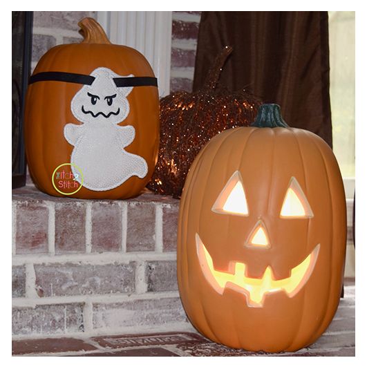 ITH Ghost Banner Charm | Machine Embroidery Designs by JuJu