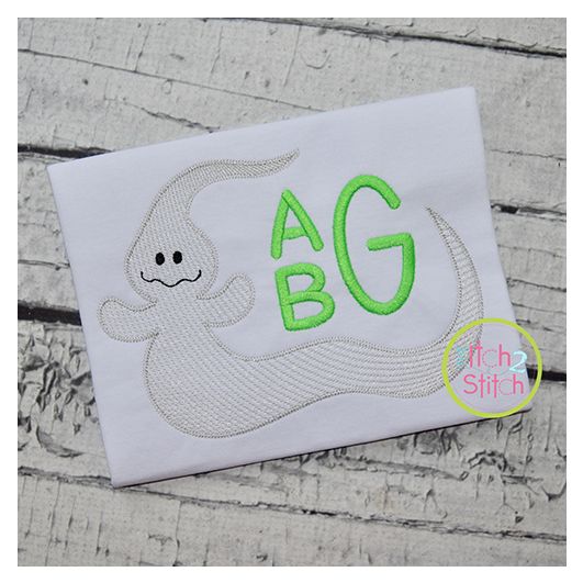 Ghost Frame Sketch Embroidery | Machine Embroidery Designs by JuJu