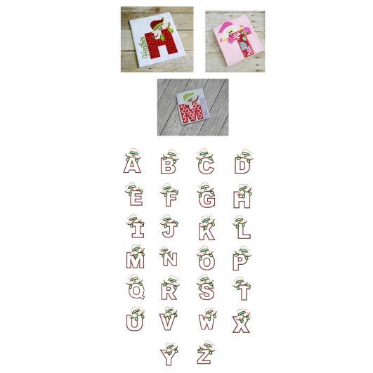 Girl Elf Alphabet | Machine Embroidery Designs by JuJu