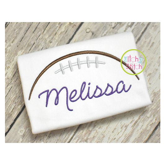 Half Football Embroidery | Machine Embroidery Designs by JuJu