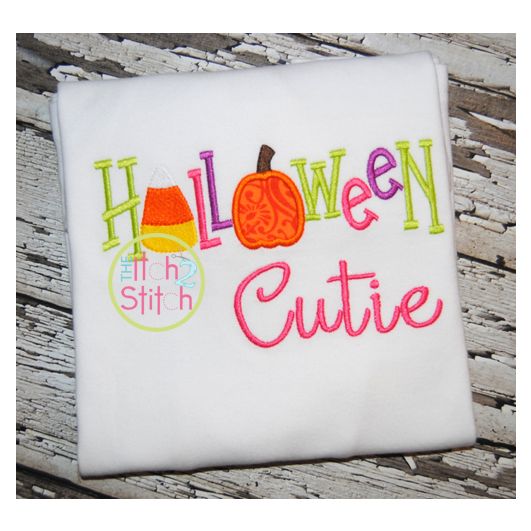 Halloween Cutie Applique | Machine Embroidery Designs by JuJu