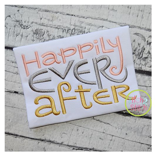 Happily Ever After Embroidery | Machine Embroidery Designs by JuJu