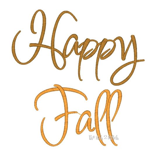 Happy Fall | Machine Embroidery Designs by JuJu