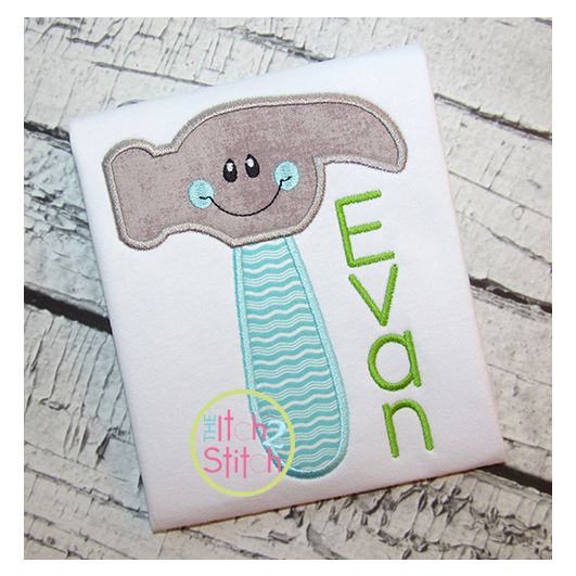 Happy Hammer Applique | Machine Embroidery Designs by JuJu