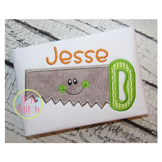 Happy Saw Applique | Machine Embroidery Designs by JuJu