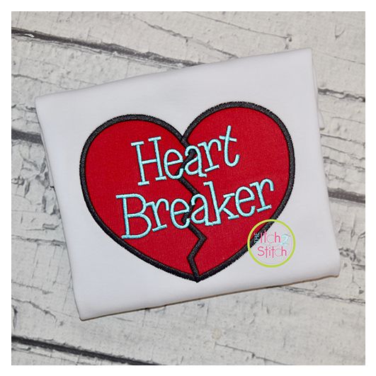 Heart Breaker Applique | Machine Embroidery Designs by JuJu