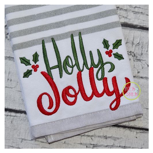 Holly Jolly Embroidery | Machine Embroidery Designs by JuJu
