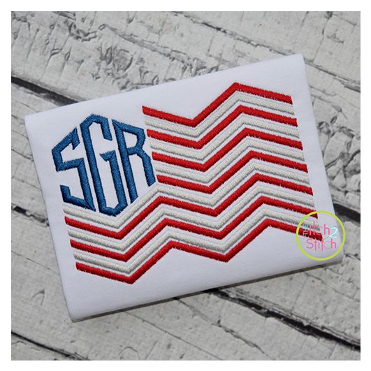 Honeycomb Flag Frame Embroidery | Machine Embroidery Designs by JuJu