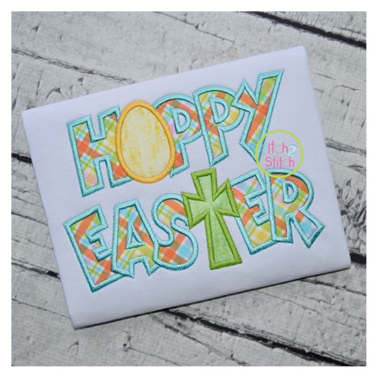 Hoppy Easter Applique | Machine Embroidery Designs by JuJu