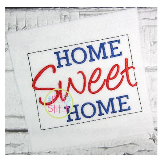Home Sweet Home Colorado Embroidery | Machine Embroidery Designs by JuJu