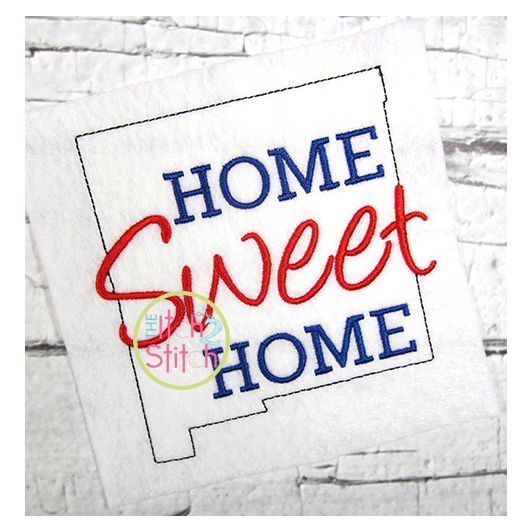 Home Sweet Home New Mexico Embroidery | Machine Embroidery Designs by JuJu