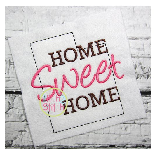 Home Sweet Home Utah Embroidery | Machine Embroidery Designs by JuJu