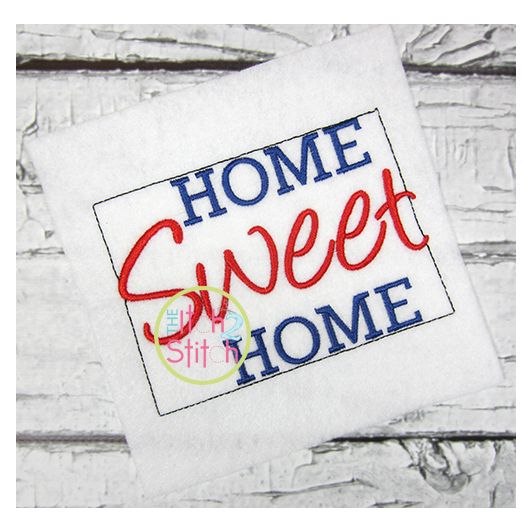 Home Sweet Home Wyoming Embroidery