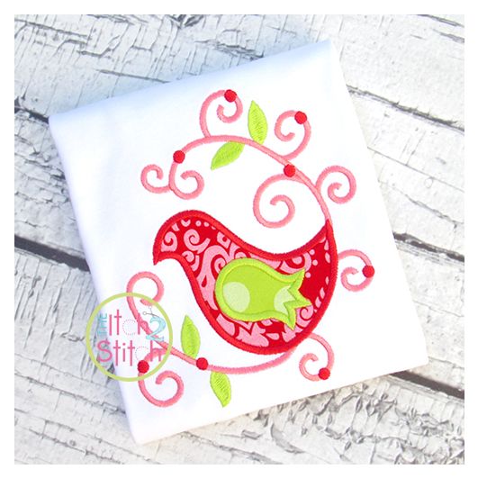 Hummingbird Applique | Machine Embroidery Designs by JuJu
