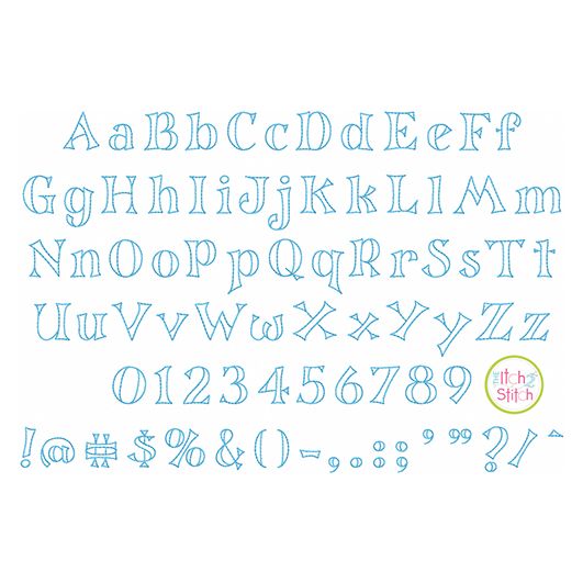 Annaliese Bean Embroidery Font | Machine Embroidery Designs by JuJu