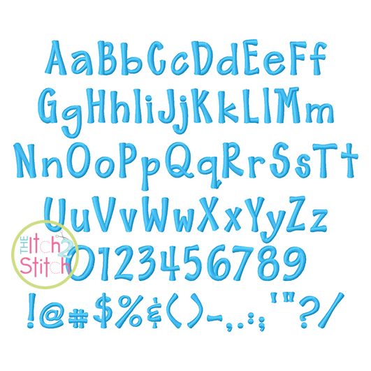 Barnyard Embroidery Font