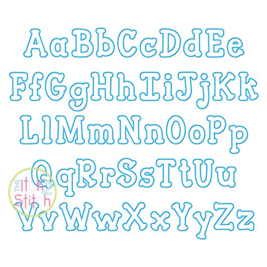 Itch 2 Stitch Closer To Free Alphabet Applique Digital Embroidery Machine Designs by JuJu