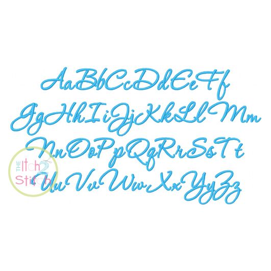 Itch 2 Stitch Corinthia Font Digital Embroidery Machine Designs by JuJu