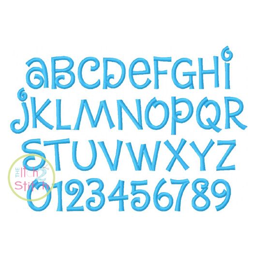 Cutsie Joe Embroidery Font | Machine Embroidery Designs by JuJu
