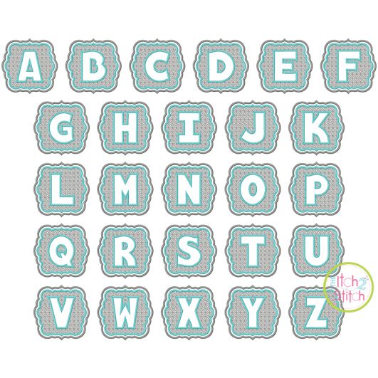 I2S Embossed Monogram | Machine Embroidery Designs by JuJu