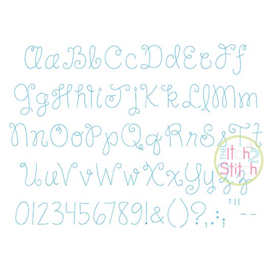 Happy Day Floss Embroidery Font | Machine Embroidery Designs by JuJu