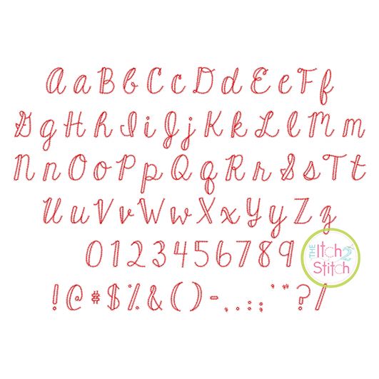 Hard Candy Baseball Embroidery Font