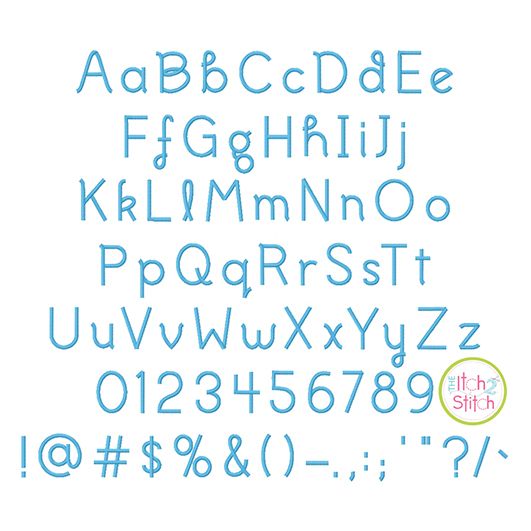 Imagination Embroidery Font | Machine Embroidery Designs by JuJu
