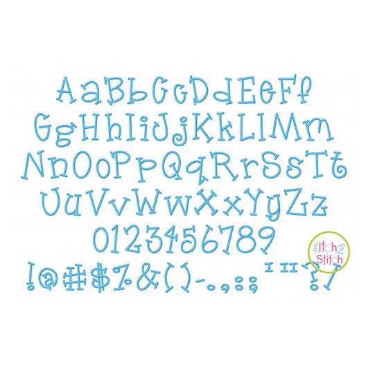 Jelly Bean Embroidery Font | Machine Embroidery Designs by JuJu
