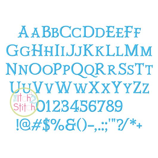 I2S Mr Darcy Fishtail Font | Machine Embroidery Designs by JuJu