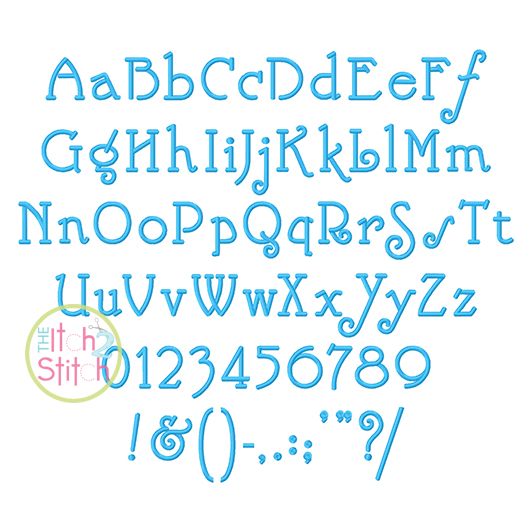 Nick Embroidery Font | Machine Embroidery Designs by JuJu