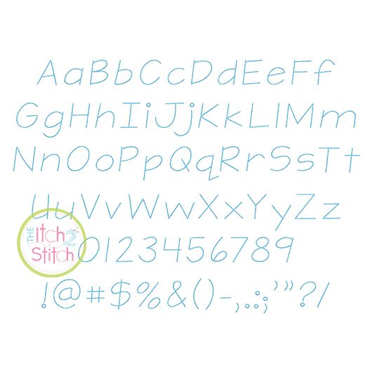 Teeny Tiny Bean Stitch Embroidery Font | Machine Embroidery Designs by JuJu