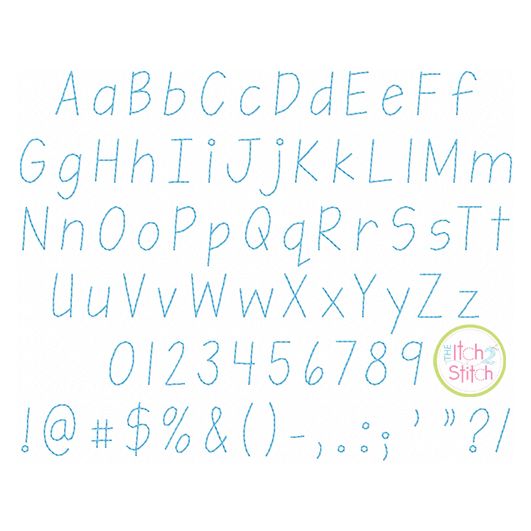 I2S Teeny Tiny Narrow Greeting Card Font | Machine Embroidery Designs by JuJu