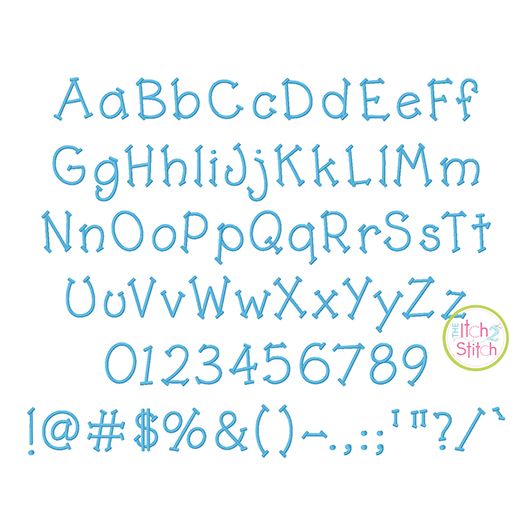 Tippy Toes Embroidery Font | Machine Embroidery Designs by JuJu