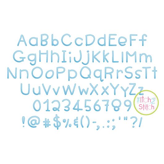 dpTuesday Sketch Embroidery Font | Machine Embroidery Designs by JuJu