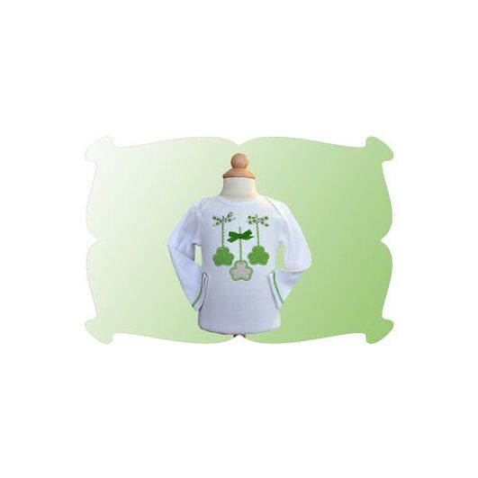 Rick Rack Shamrock Trio Applique