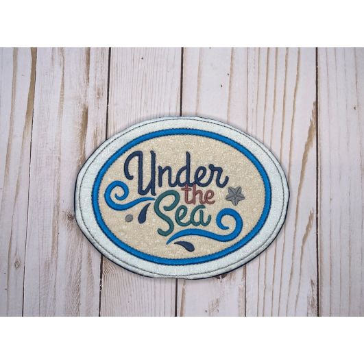 ITH Under The Sea Oval Coaster | Machine Embroidery Designs by JuJu