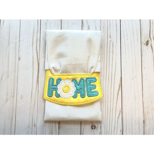 ITH Daisy Home Wrap Around Towel Topper | Machine Embroidery Designs by JuJu