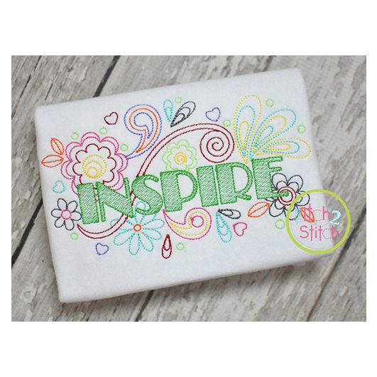 Itch 2 Stitch Inspire Doodle Digital Embroidery Machine Designs by JuJu