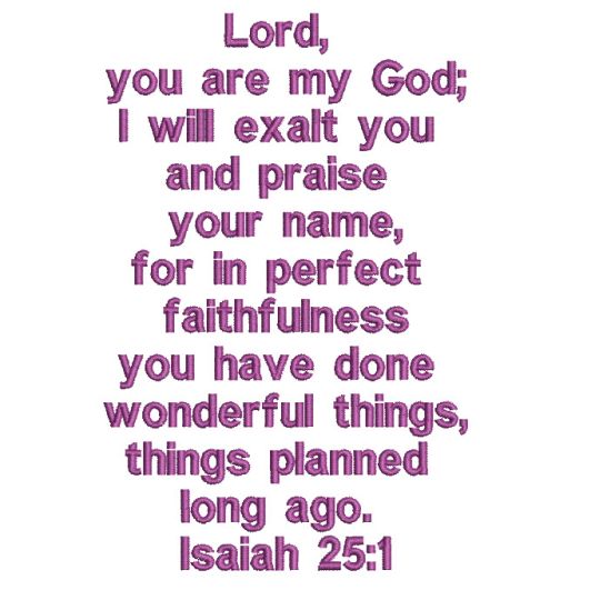 Isaiah 25:1