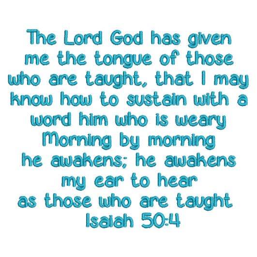 Isaiah 50:4