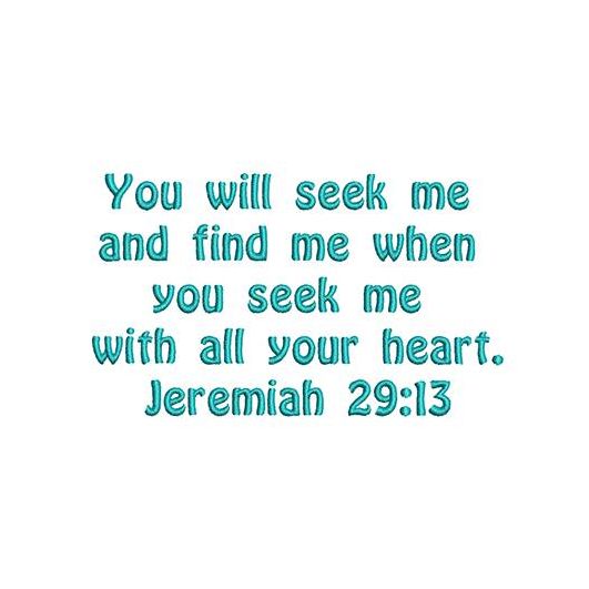 Jeremiah 29:13