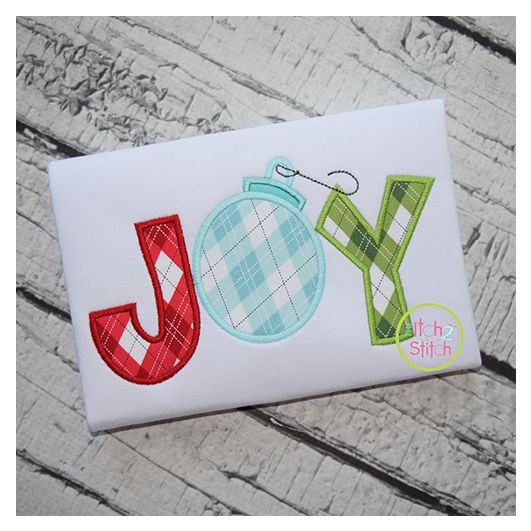 JOY Applique | Machine Embroidery Designs by JuJu