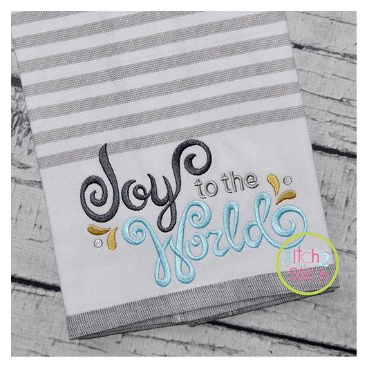 Joy to the World Embroidery | Machine Embroidery Designs by JuJu