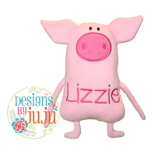 Poppy Pig | Machine Embroidery Designs by JuJu