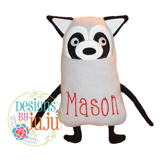 Remington Raccoon | Machine Embroidery Designs by JuJu