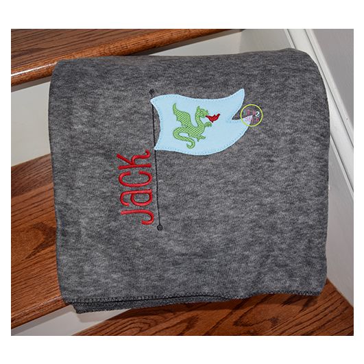Knight Flag Bean Applique | Machine Embroidery Designs by JuJu