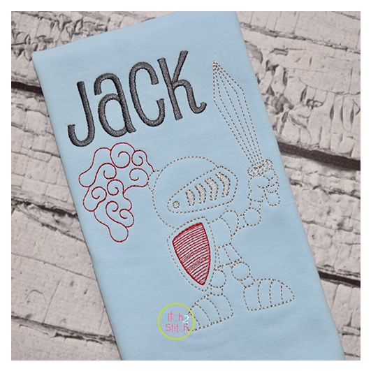Knight Standing Embroidery | Machine Embroidery Designs by JuJu