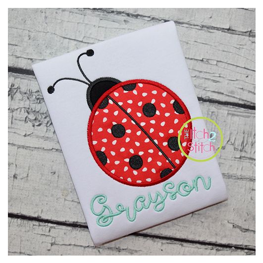 Ladybug Applique | Machine Embroidery Designs by JuJu